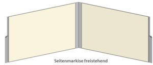 Seitenmarkise freistehend